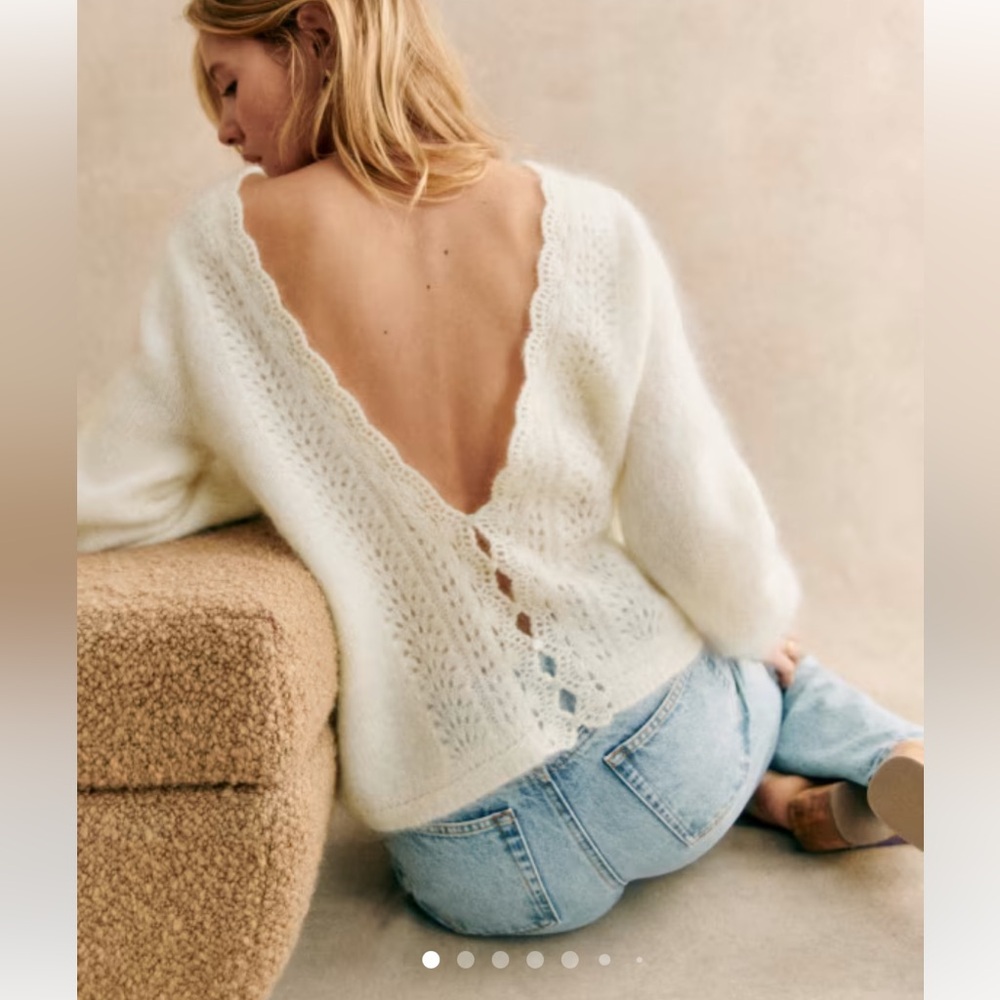NWT Sezane Cream Marylis Sweater (Orig $150)